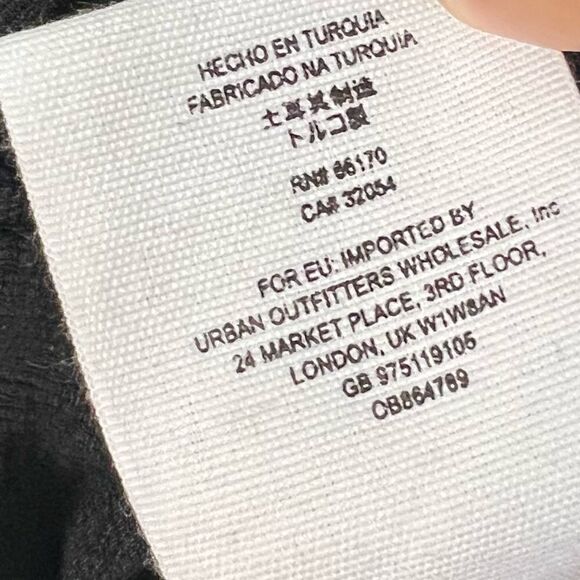 Free People Black Maise Boho Button Front Blouse - Picture 10 of 10